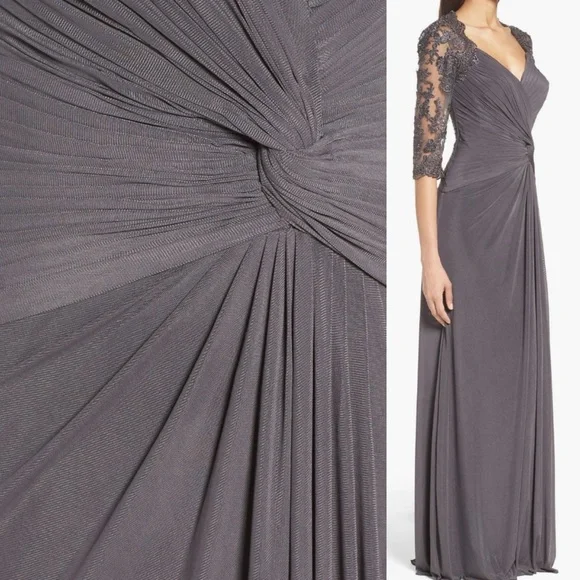 La FemmeRuched TwistColumn Gown size 6